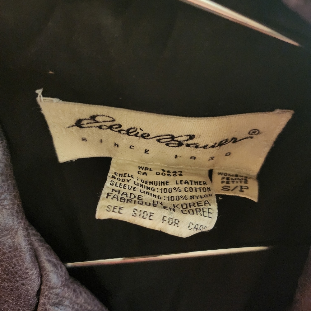 eddie bauer leather jacket